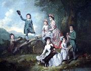 Johann Zoffany The Lavie Children painting